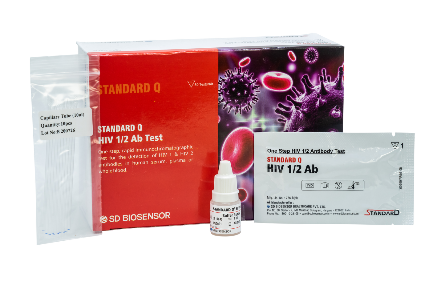 Human Immunodeficiency Virus 1 & 2 Rapid Test Kits (SD Biosensor)