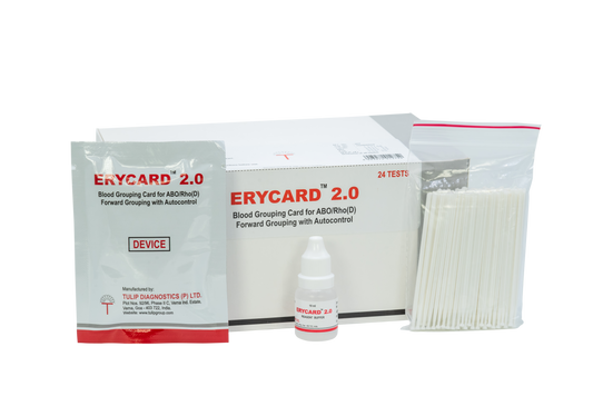 ABO Blood Grouping Rapid Test Kits (Pack of 24)