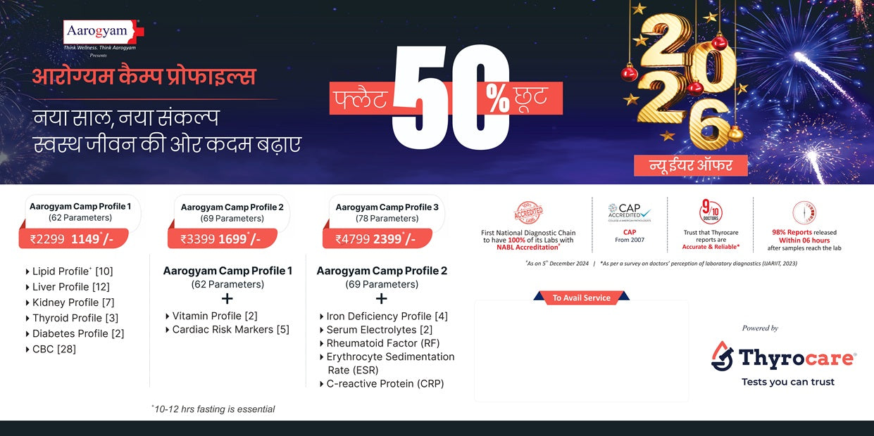 Banner New Year Aarogyam Camp Profile 1 2 and 3 - Hindi