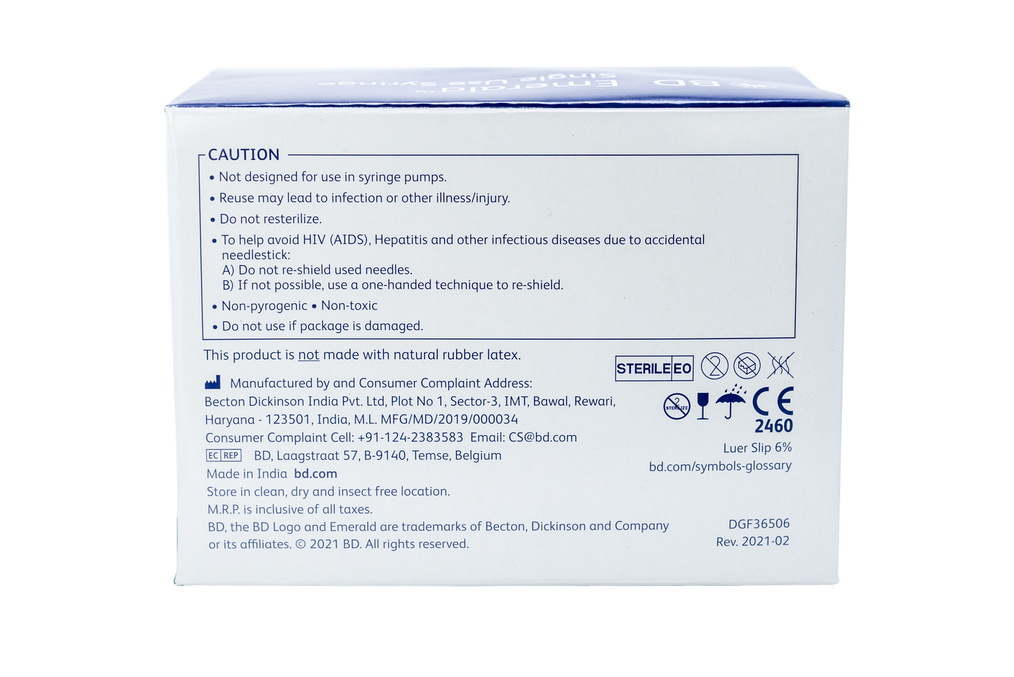 2ml Syringe with Needle (BD)