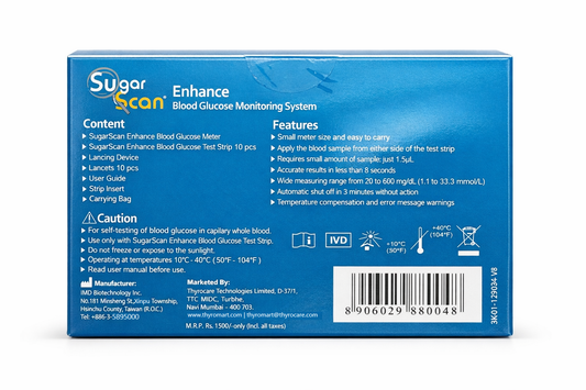 Thyrocare Sugarscan Enhance Blood Glucose Monitoring Meter
