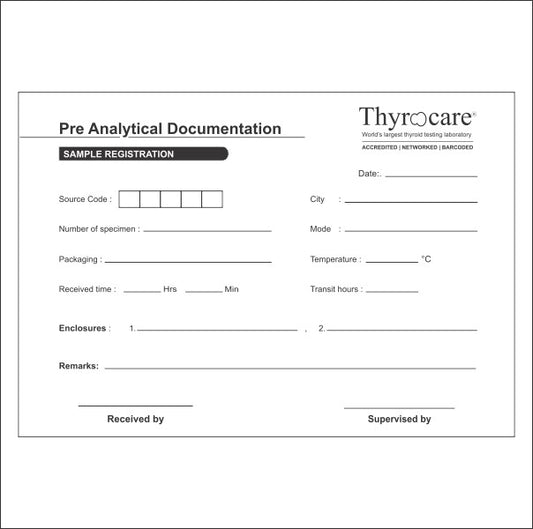 Pre-Analytical Form