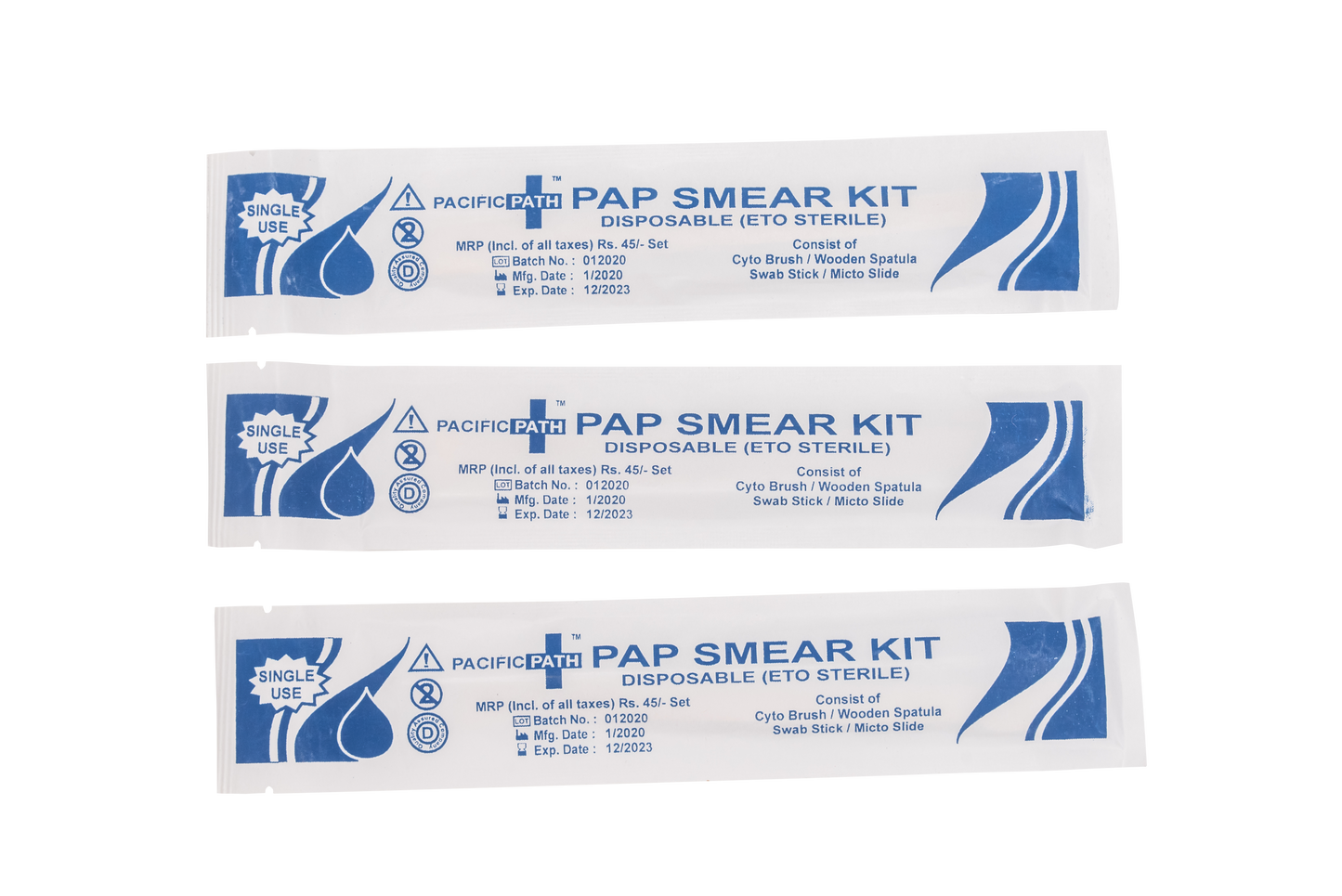 Pap Smear - Regular Kit with Slide (Pack of 10)