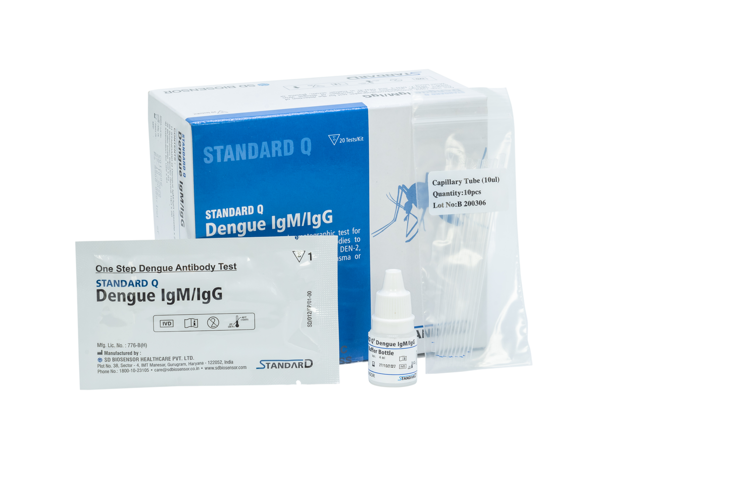 Dengue IgG/IgM Antibody Rapid Test (SD Biosensor) (Pack of 20)