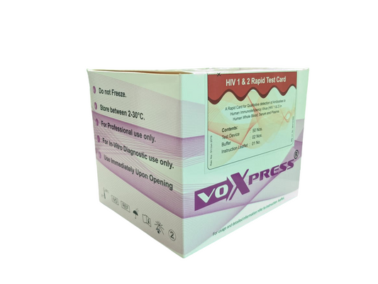 Human Immunodeficiency Virus 1 & 2 Rapid Test Kit (Voxtur)