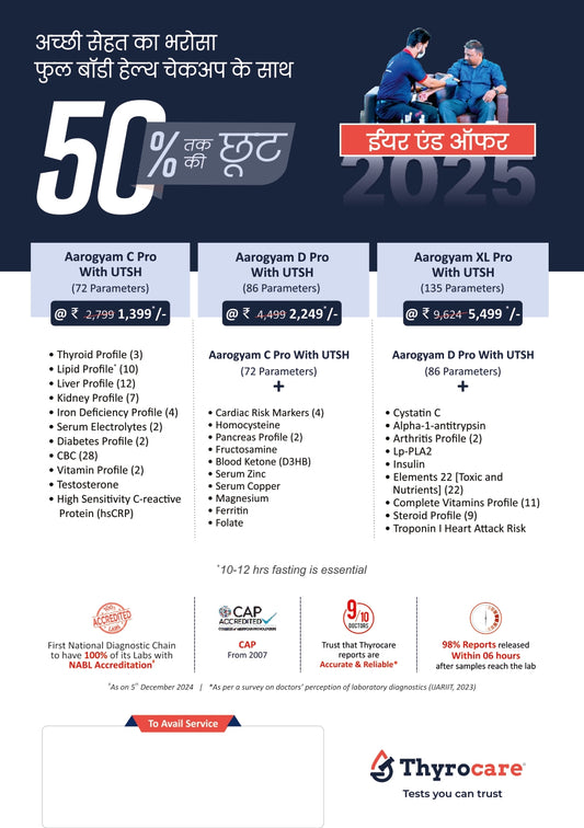 Handbill Aarogyam C Pro, D Pro and XL Pro - Hindi