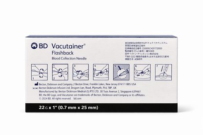 BD Vacutainer Flashback Needle 22G
