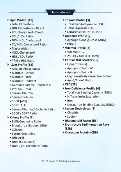 Handbill  New Year Aarogyam Camp Profile 1, 2 and 3 - Hindi