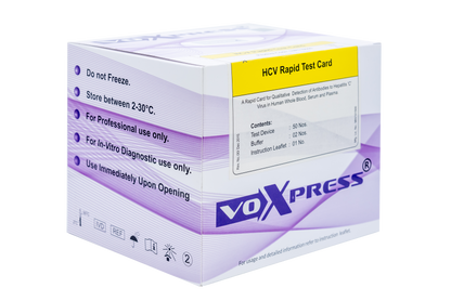 Hepatits C Virus Rapid Test Kit (Voxtur) (Pack of 50)