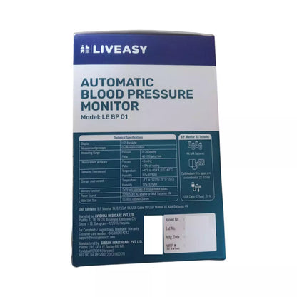 Blood Pressure Monitoring Machine (Liveasy)