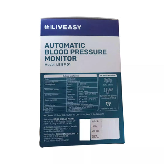 Blood Pressure Monitoring Machine (Liveasy)