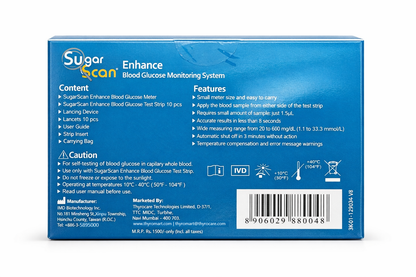 Thyrocare Sugarscan Enhance Blood Glucose Monitoring Meter